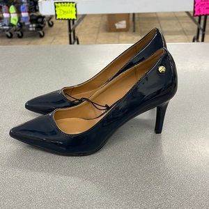Brand new never worn navy blue Calvin Klein 3 inch heel size 6.5